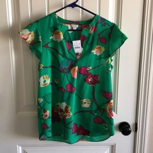 J. Crew Floral top